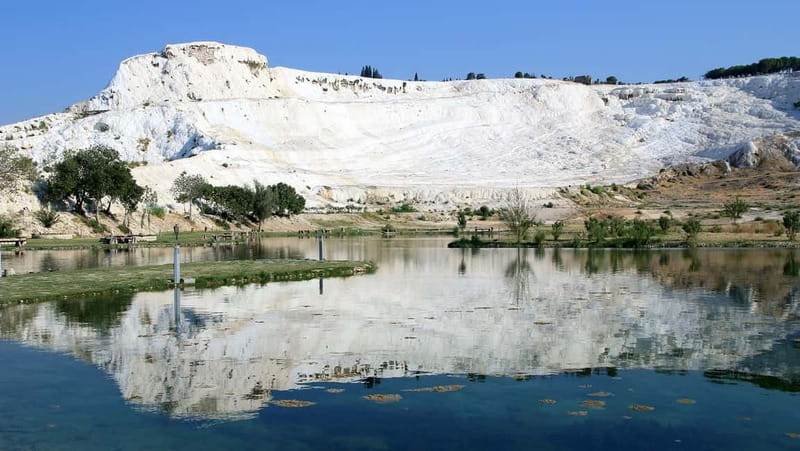 Pamukkale and Hierapolis: Full-Day Private or Group Tour - Antique Pool (Cleopatra’s Pool): a warm soak with Roman ruins nearby