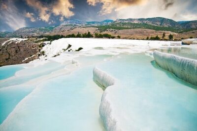 Pamukkale Small Group Tour From Kusadasi or Selcuk Hotels - Pamukkale travertines: the UNESCO white terraces in real life
