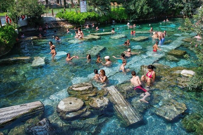 Private: Day Tour to Pamukkale from Kusadasi - Cleopatra Pools swim: when you want the classic thermal moment