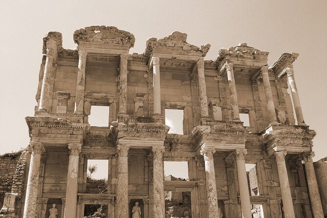 Shore Excursion 1 or 2 Day Private Tour from Kusadasi Port for Ephesus-Pergamon - The Library of Celsus and the Great Theater area